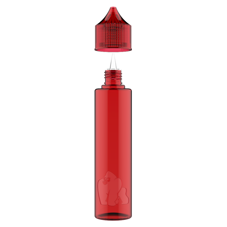 Chubby Gorilla - 60ML "SOFT" Unicorn Bottle - Transparent Red - Copackr.com