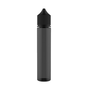 Chubby Gorilla - 75ML Unicorn Bottle - Transparent Black Bottle / Black Cap - V3 - Copackr.com