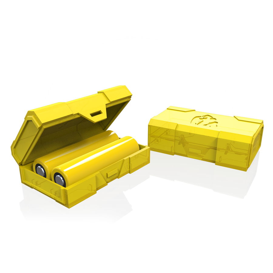 Chubby Gorilla - 18650 Battery Case Yellow - Dual - Copackr.com