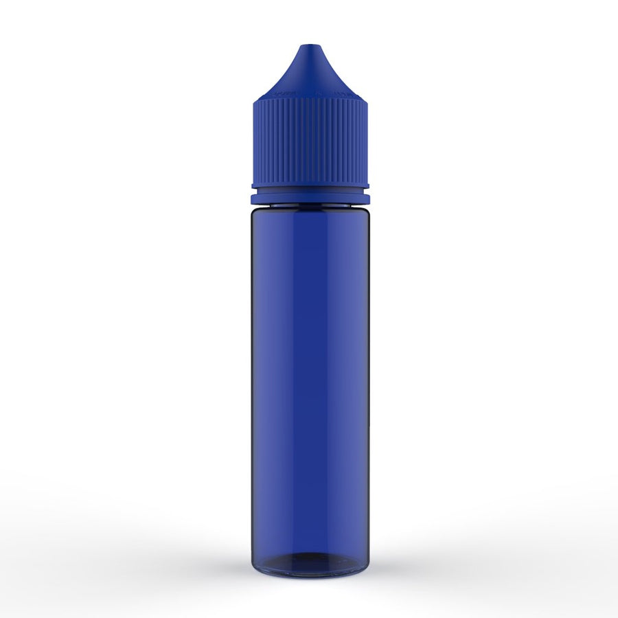 Chubby Gorilla - 60ML Unicorn Bottle - Translucent Blue Bottle / Blue Cap - V3 - Copackr.com