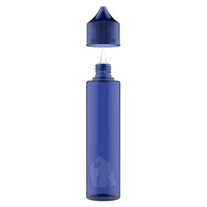 60ml LDPE "Soft" Chubby Gorilla Unicorn Bottle - Transparent Blue