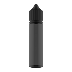 Chubby Gorilla 60ML Unicorn Bottle - Black Transparent Bottle / Black Cap - V3 - Copackr.com