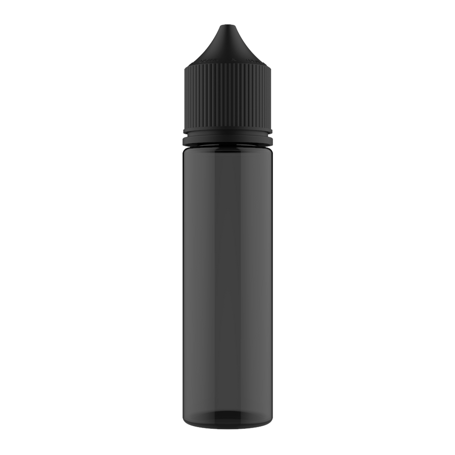 Chubby Gorilla 60ML Unicorn Bottle - Black Transparent Bottle / Black Cap - V3 - Copackr.com