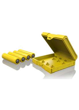 Chubby Gorilla - 18650 Battery Case Yellow - Quad - Copackr.com
