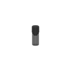 Aviator 10ML Bottle With Inner Seal & Tamper Evident Breakoff Band - Translucent Black Bottle / Opaque Black Cap - Copackr.com
