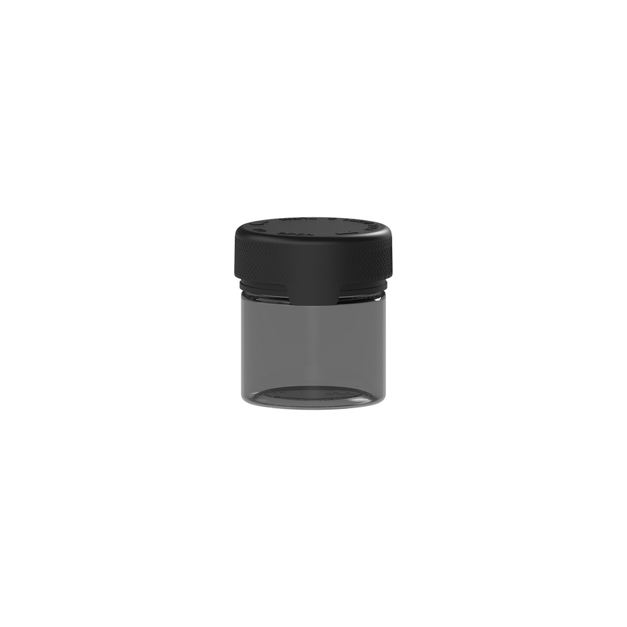 60CC/2FL.OZ/60ML Aviator CR - Container With Inner Seal & Tamper - Translucent Black With Opaque Black Lid - Copackr.com