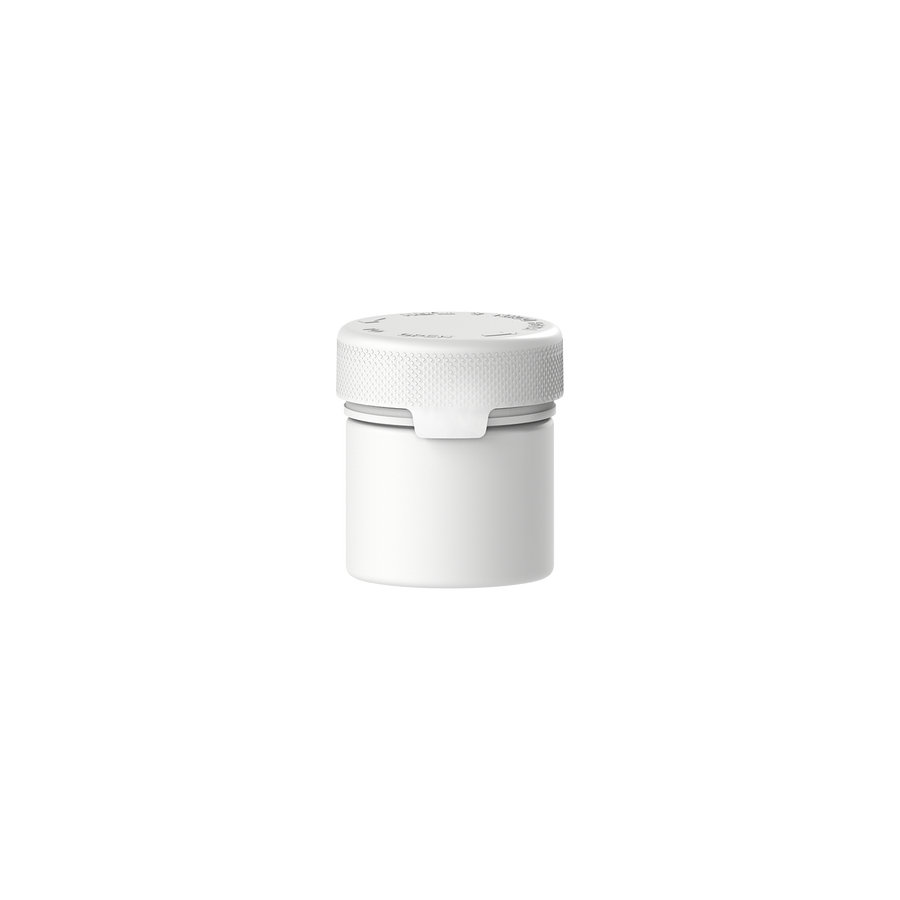 60CC/2FL.OZ/60ML Aviator CR - Container With Inner Seal & Tamper - Opaque White With Opaque White Lid - Copackr.com