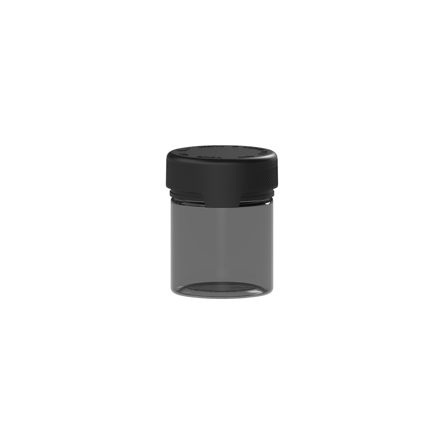 90CC/3FL.OZ/90ML Aviator CR - Container With Inner Seal & Tamper - Translucent Black With Opaque Black Lid - Copackr.com
