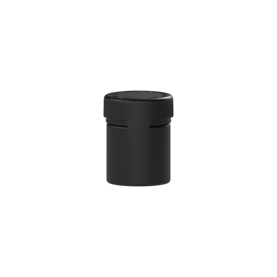 90CC/3FL.OZ/90ML Aviator CR - Container With Inner Seal & Tamper - Opaque Black With Opaque Black Lid - Copackr.com