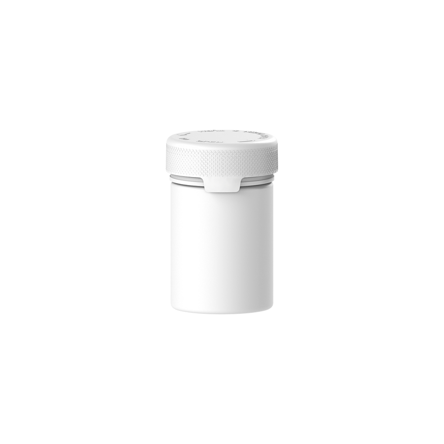 120CC/4FL.OZ/120ML Aviator CR - Container With Inner Seal & Tamper - Opaque White With Opaque White Lid - Copackr.com