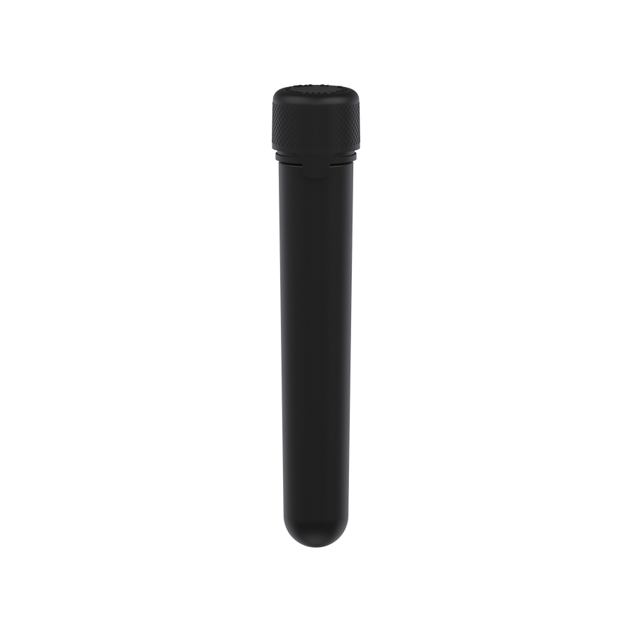 AVIATOR CR - TUBE 120MM WITH INNER SEAL & TAMPER - OPAQUE BLACK WITH OPAQUE BLACK LID - Copackr.com
