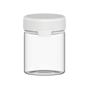 550CC/18.5FL.OZ/550ML Aviator CR - XL Container With Inner Seal & Tamper - Clear Natural With Opaque White Lid - Copackr.com