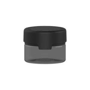 220CC/7.5FL.OZ/220ML Aviator CR - XL Container With Inner Seal & Tamper - Translucent Black With Opaque Black Lid - Copackr.com